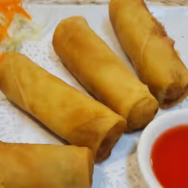 Shrimp rolls.
